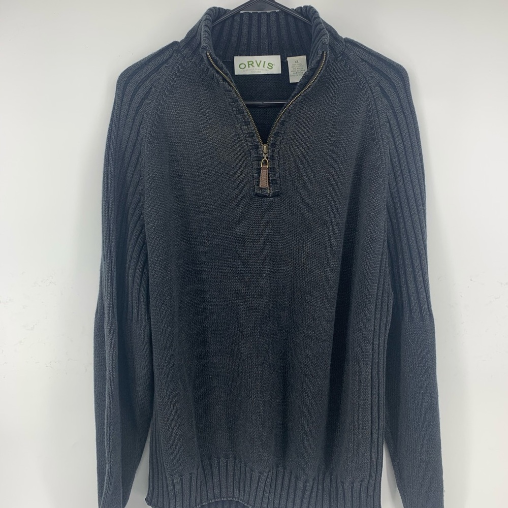Orvis Longsleeve 3/4 Zip Sweater